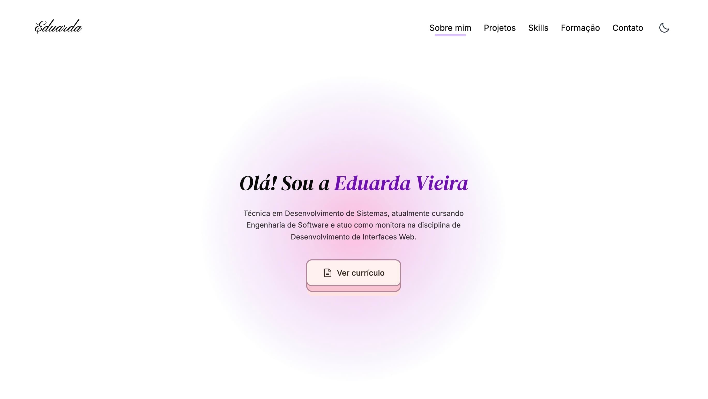 Hero do portfólio de Eduarda Vieira